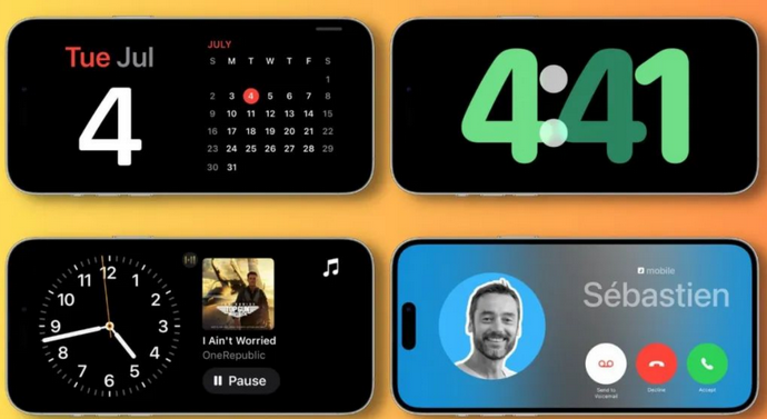 红原苹果手机维修分享iOS17横屏充电待机显示有什么好处 