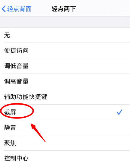 红原苹果手机维修分享iPhone12如何启用双击截屏 